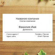 Визитка горизонтальная 100 штук