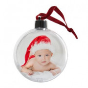 Шар елочный круглый прозрачный