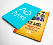 Флаер A6 вертикальный 4+4 80 штук