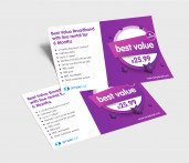 Флаер A6 горизонтальный 4+4 80 штук